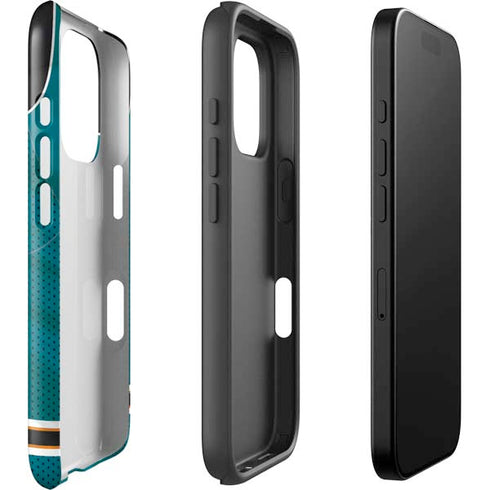 NHL San Jose Sharks Home Jersey iPhone 16 Pro Impact Case